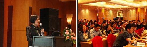 迪思產品部經理LUCY介紹迪思產品 現場氣氛熱烈